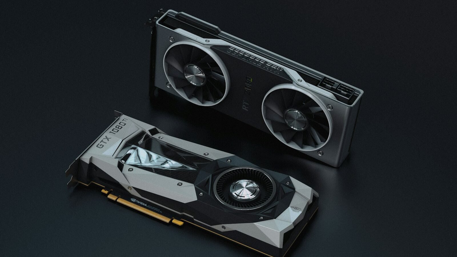 A graphics card installed in a PC